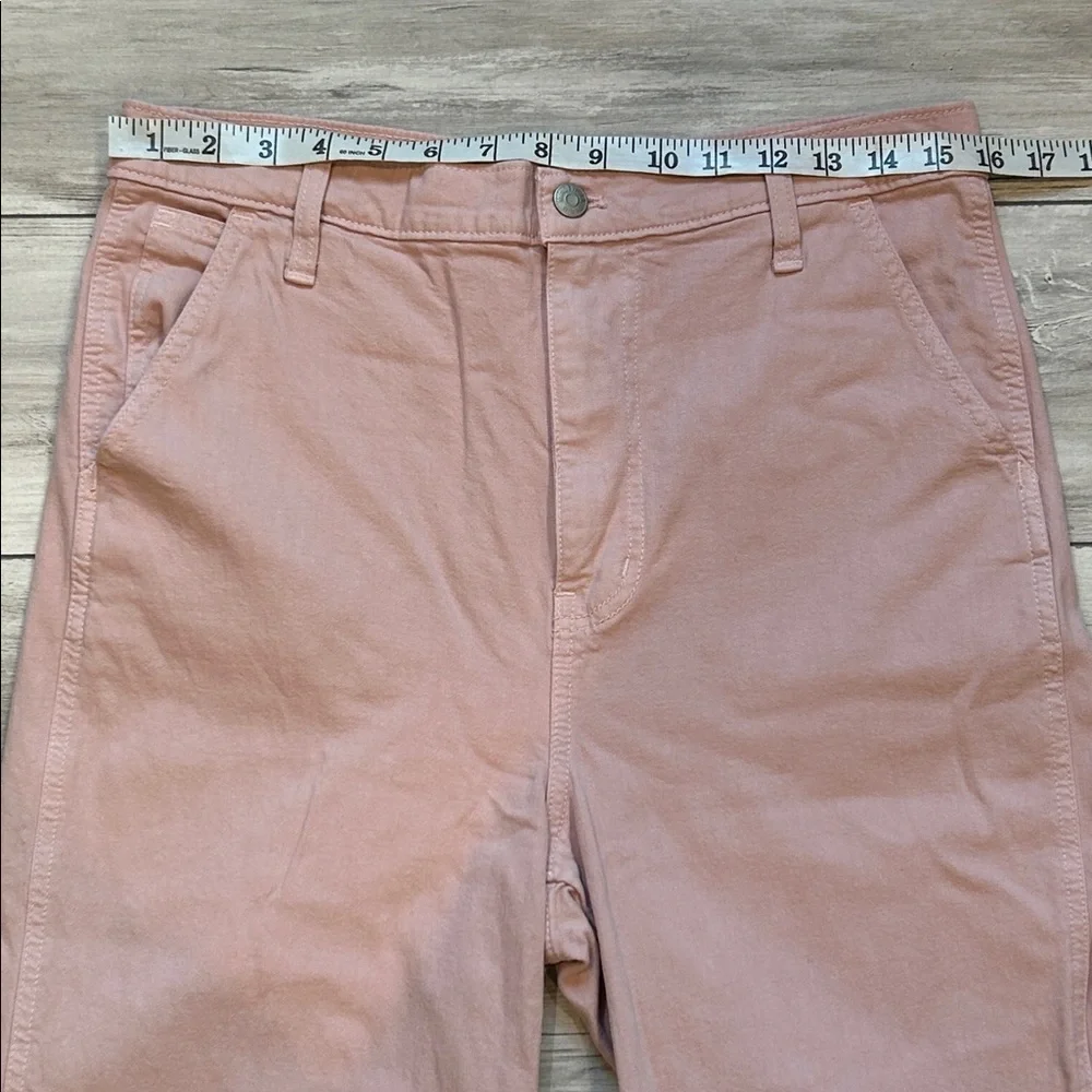 Madewell blush pink high rise crop jeans size 29